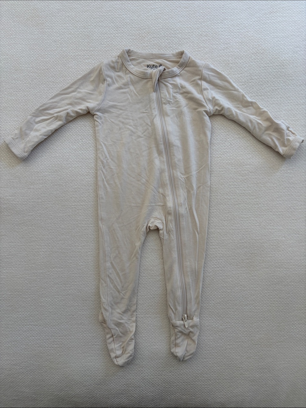 Kyte BABY Zippered Footie in Ecru